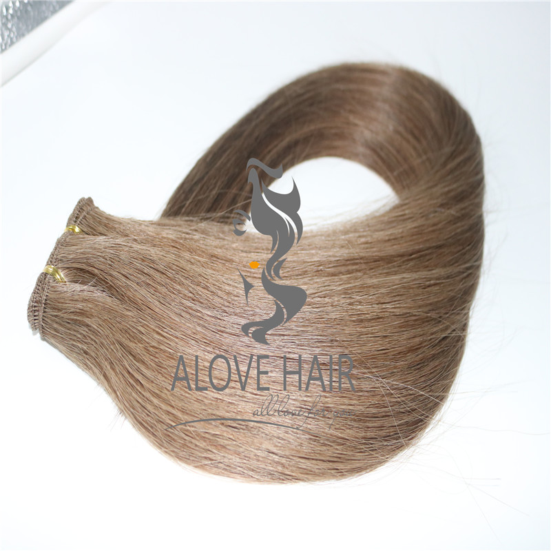 Wholesale best hair extensions hand tied wefts 